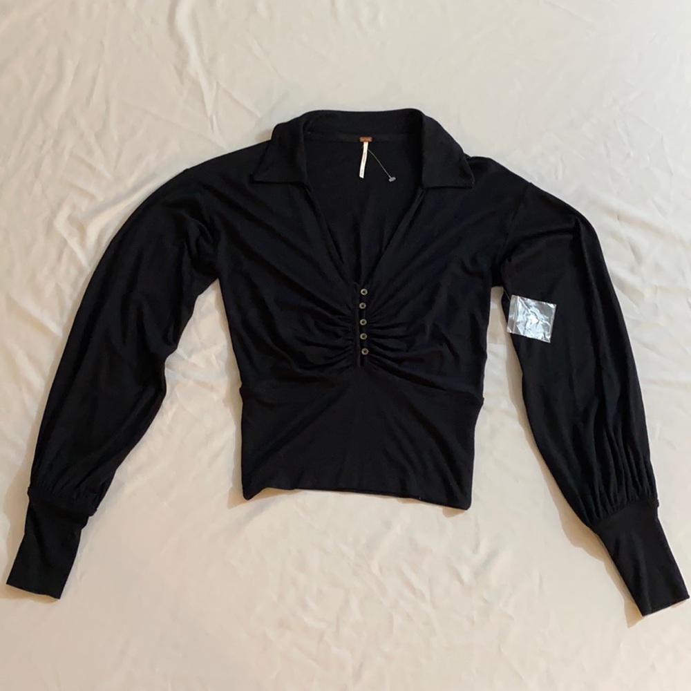 Free People sexy black top. XS-NWT